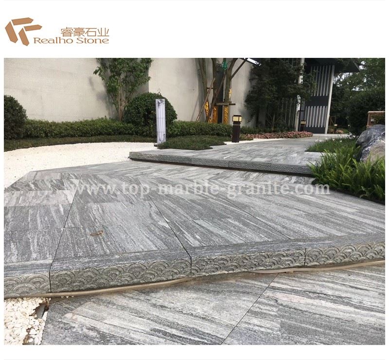 G302 grey granite stairs