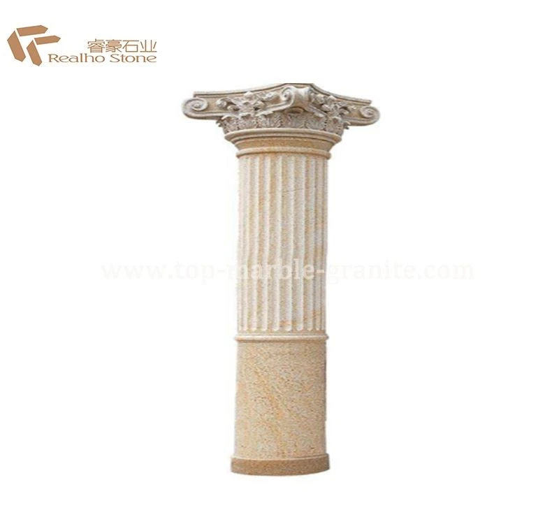 Rusty granite pillar