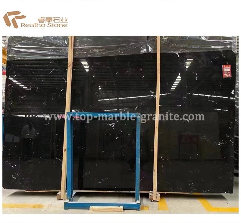 absolute black marble tile