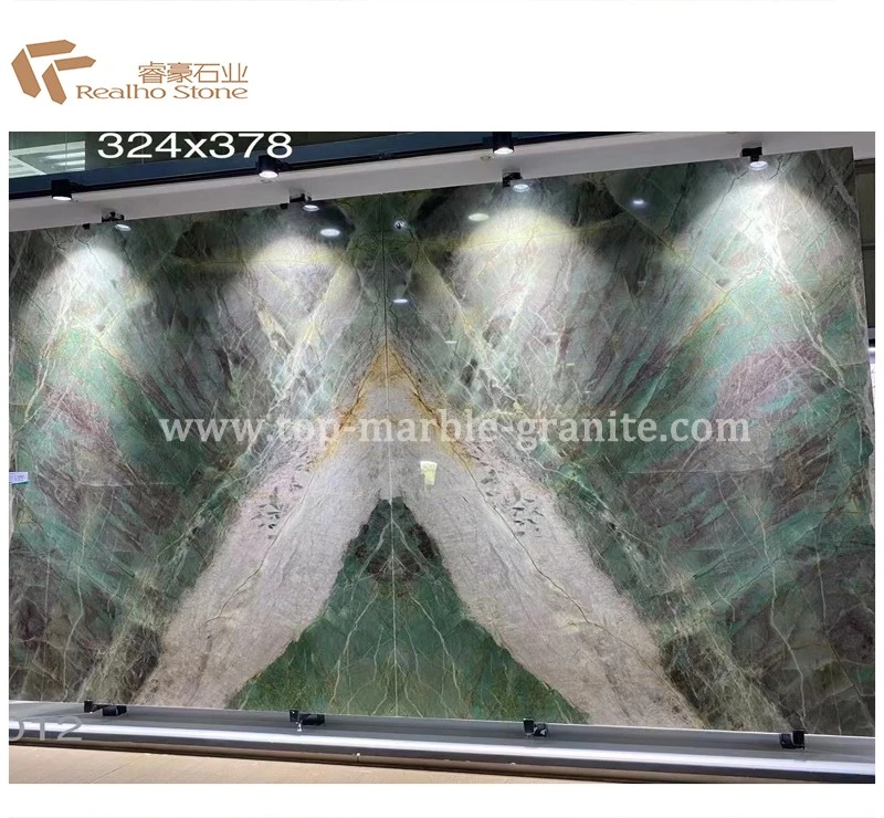 green marble bookends