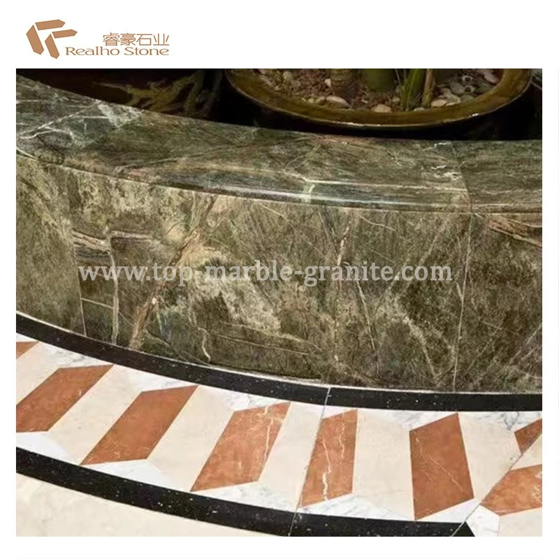 rainforest green marble tile