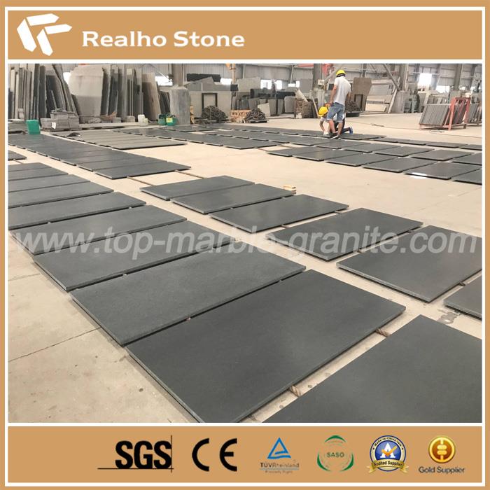 Leathered Zimbabwe Black Granite For Exterior Wall Facade