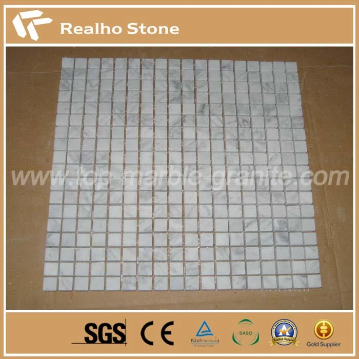 Polished Cheap Carrara White Marble Mosaic Tiles