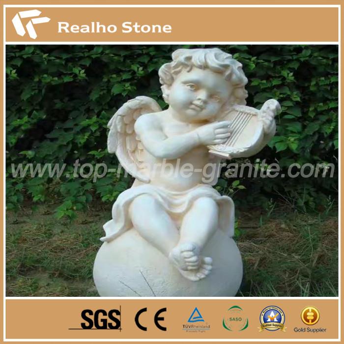Classic Nature Marble Angel Shape Of Sculpture
