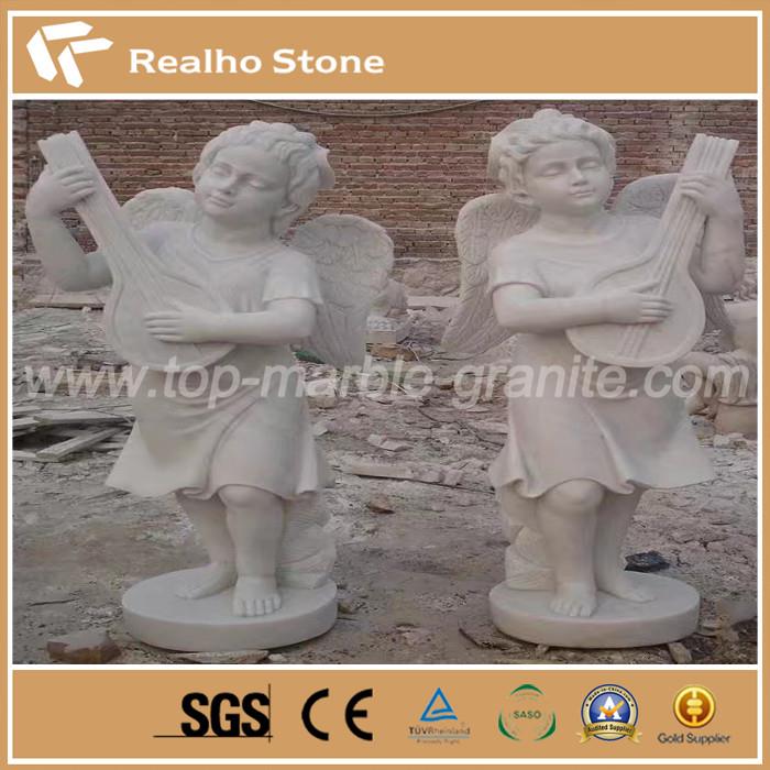 Classic Nature Marble Angel Shape Of Sculpture