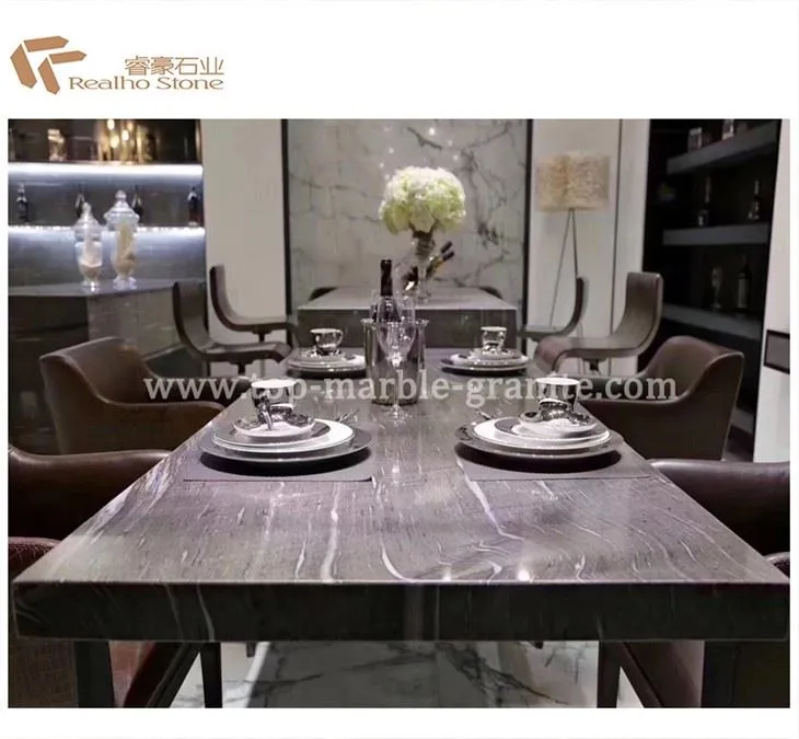 Grey Marble Dining Table