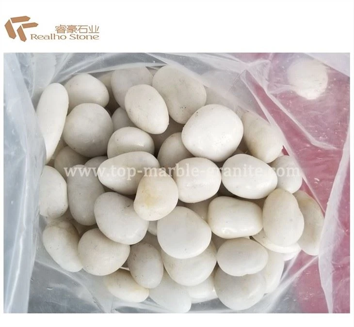 white pebble stone