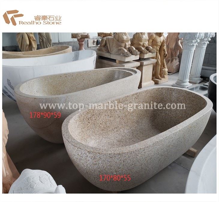 stone bathtub surround