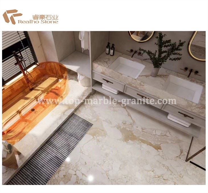 beige marble tile