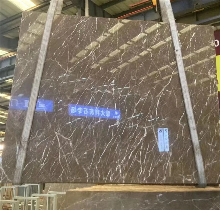 brown marble slab